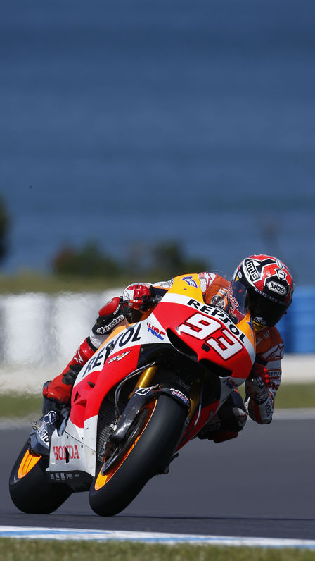 Vue avant, Championnats du monde MotoGP.