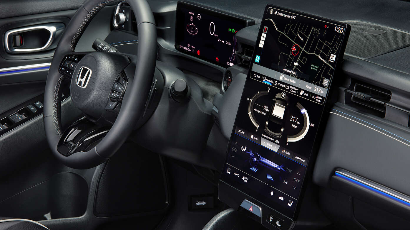 Gros plan sur le système Honda CONNECT.
