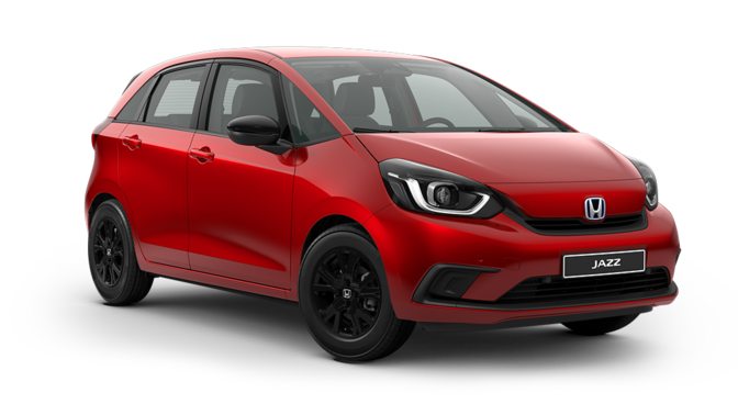 Vue de trois quarts avant de la Honda Jazz
