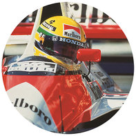 Senna dans la voiture de Formule&nbsp;1 Honda.