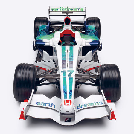 Vue en coupe de la voiture de F1 Honda « Earth Dreams ».