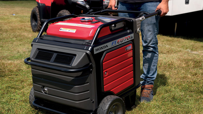 Groupe &eacute;lectrog&egrave;ne Manoeuverable High-Tech sur site.