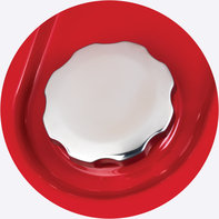 Vue rapproch&eacute;e du bouchon de r&eacute;servoir &agrave; carburant.