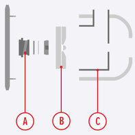 Illustration montrant le moteur d'une pompe à eaux semi-chargées/pour produits chimiques.