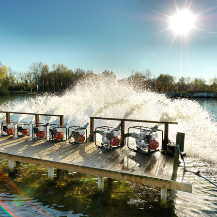 Pompe &agrave; eaux semi-charg&eacute;es/pour produits chimiques sur site.