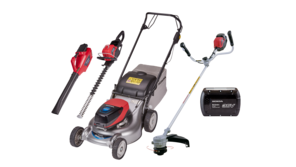 Gamme à batterie, de trois quarts face.