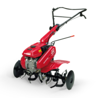 Motobineuse compacte trois quarts face.