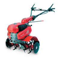 Motoculteur transformable de trois quarts face, tourn&eacute; vers la gauche.