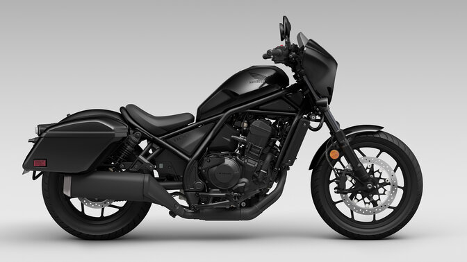 Vue de côté du modèle Honda CMX1100 en studio