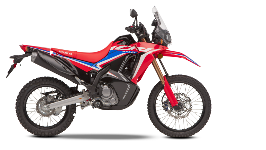 Honda CRF300R avec accessoires.