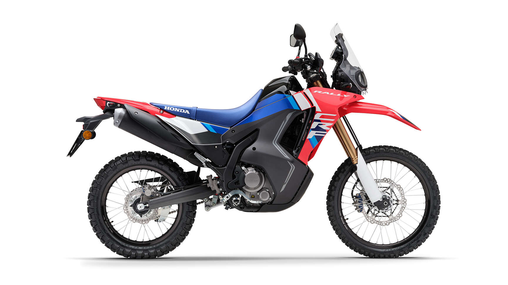 Vue latérale de la CRF300 Rally
