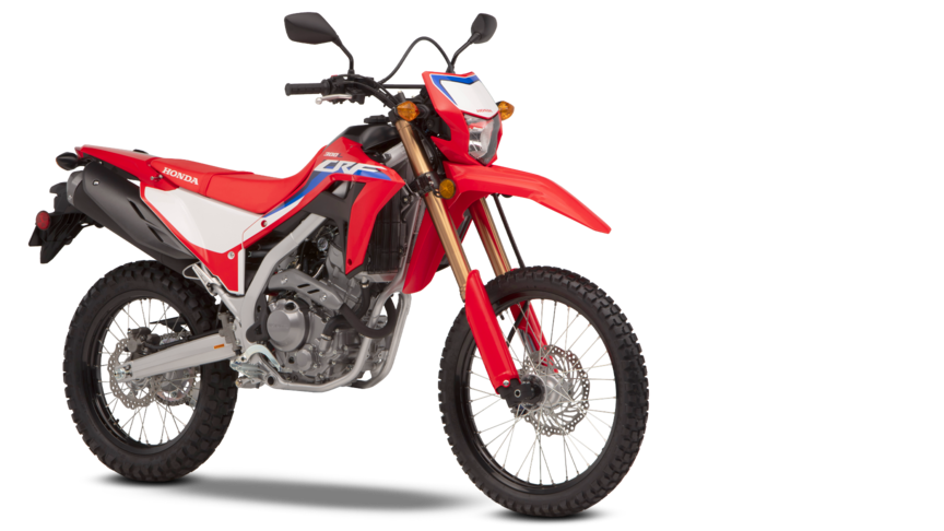 Honda CRF300L avec accessoires.