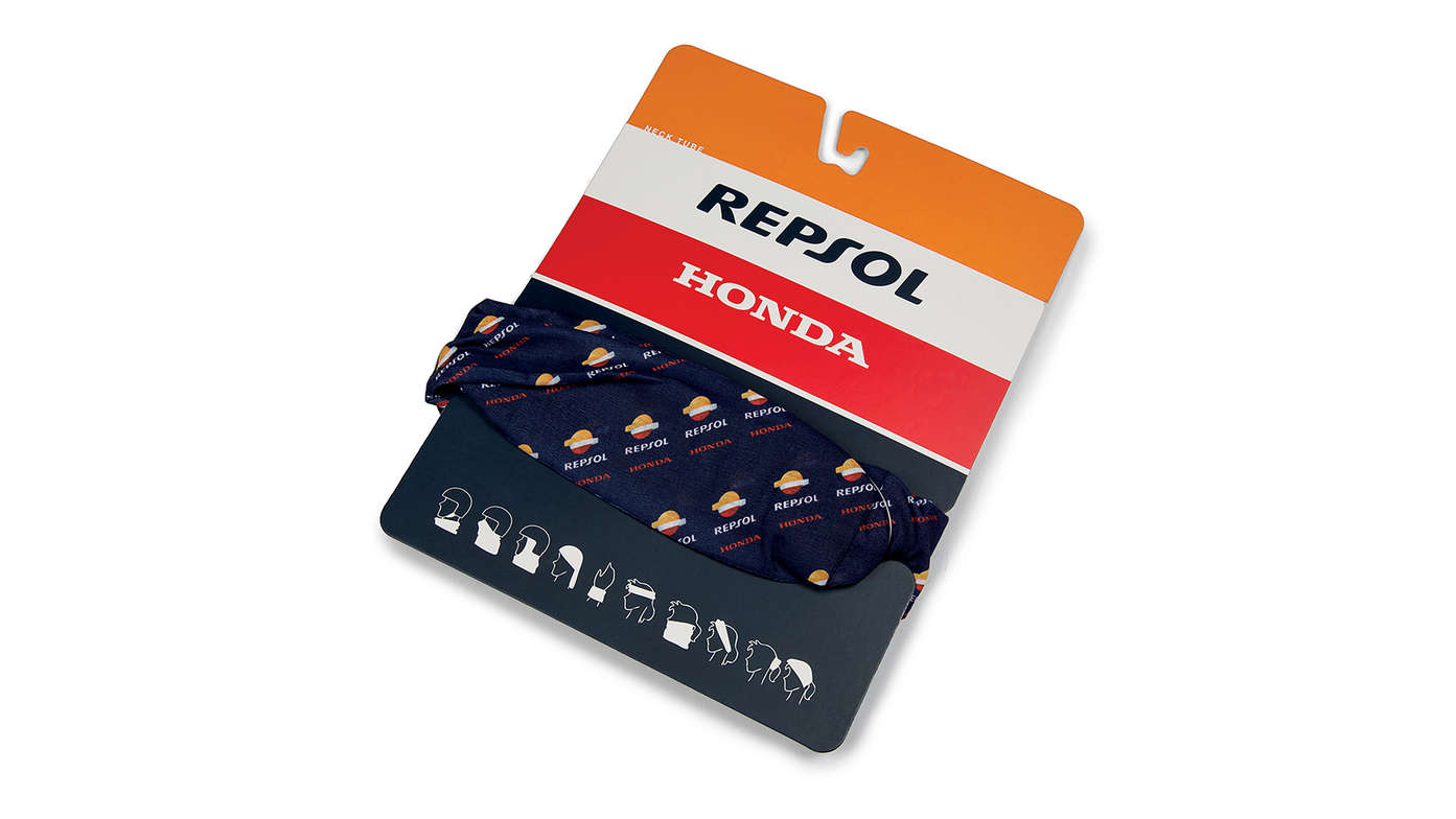 Tour de cou Honda Repsol aux couleurs de Honda MotoGP avec logo Repsol.