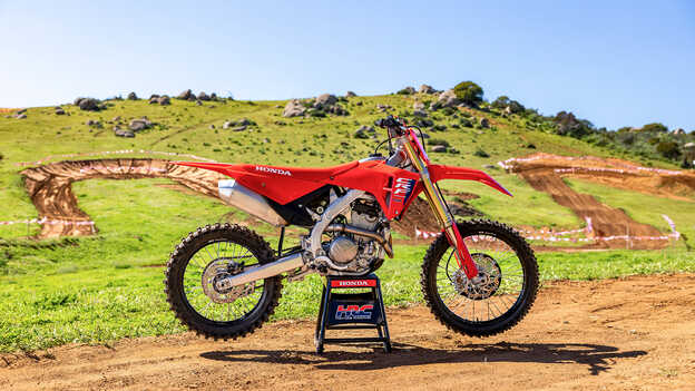 Honda CRF250R : cadre double poutre en aluminium 