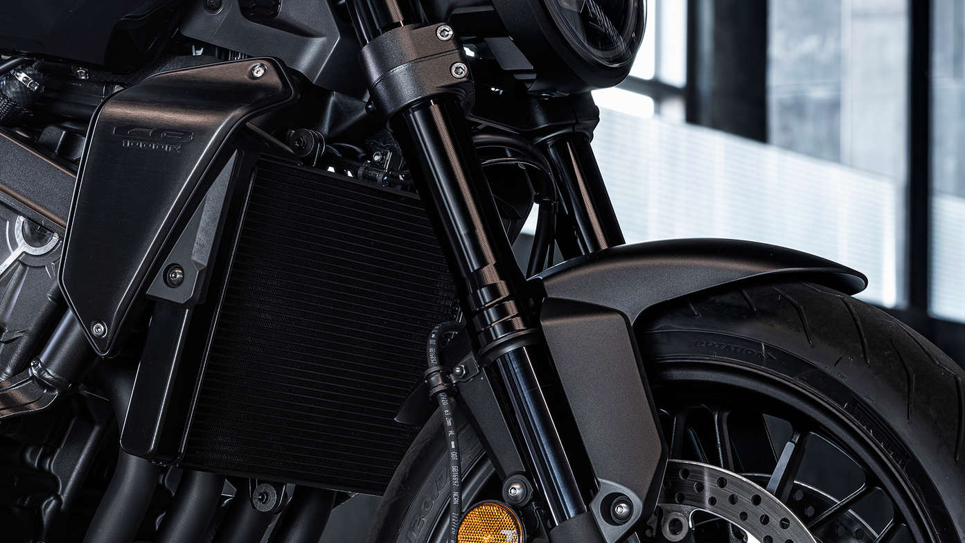 CB1000R Black Edition, suspension avant entièrement noire