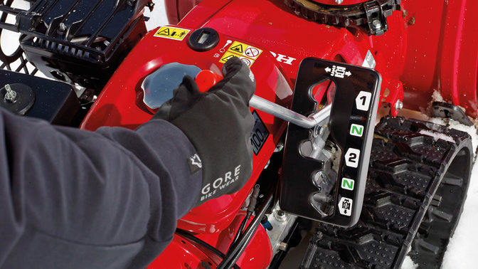 Gros plan sur la bo&icirc;te de vitesses