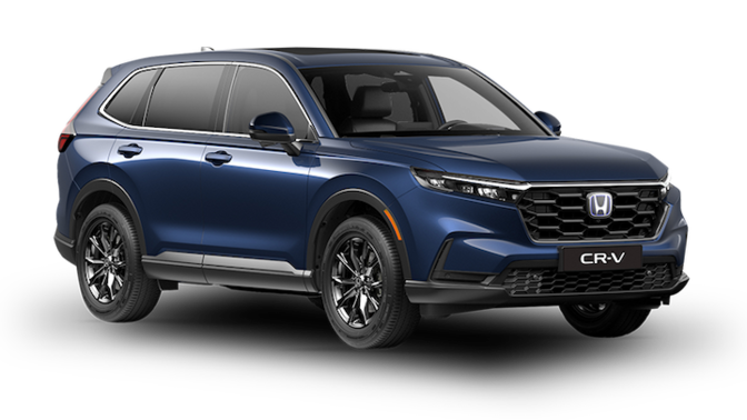 Honda CR-V e:HEV hybride Advance blanc, vue de trois quart