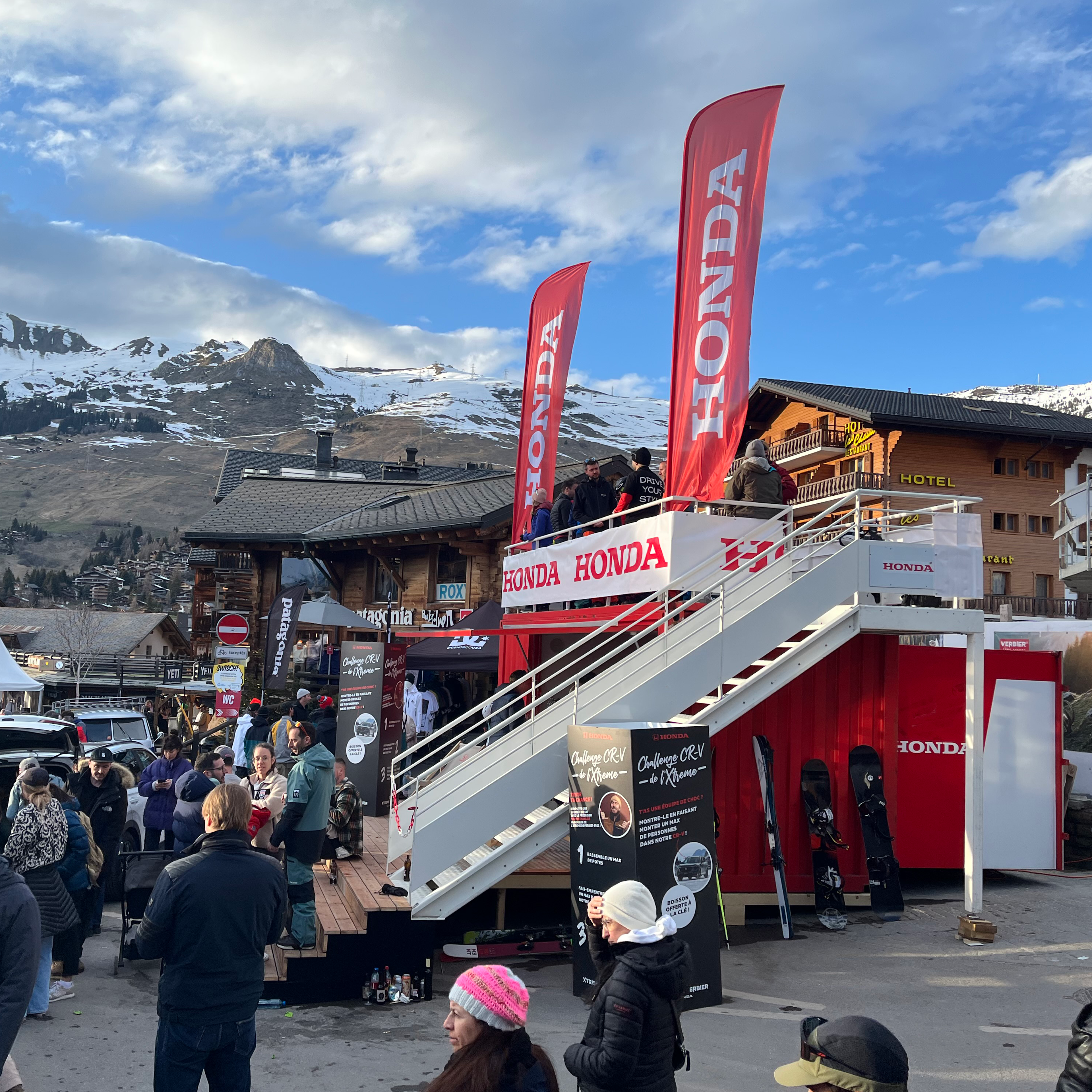 Stand Honda à Verbier